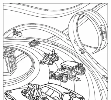 hot wheels coloring pictures