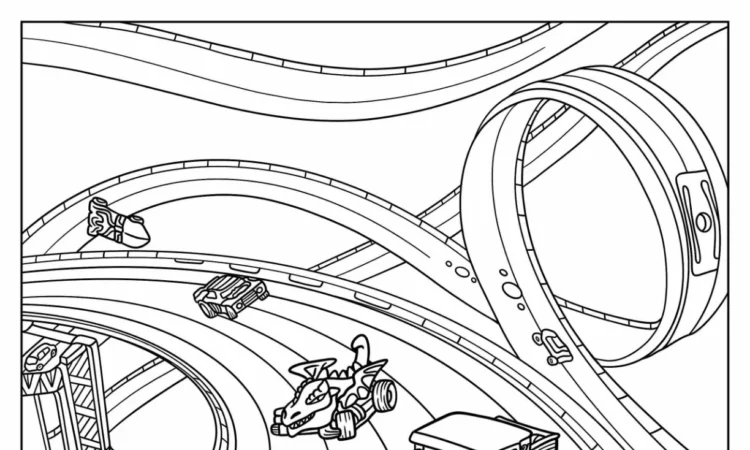 hot wheels coloring pictures